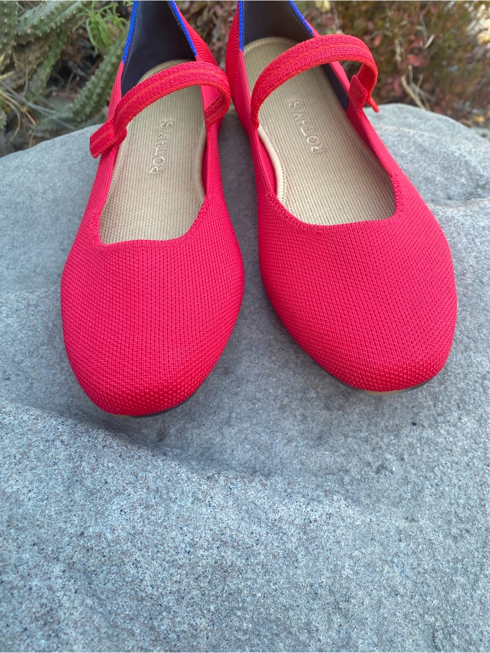 Rothy's The Max Square Mary Jane In Lollipop Red - Picture 15 of 16